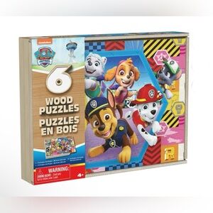 Paw Patrol Wood Jigsaw 6 Puzzles
